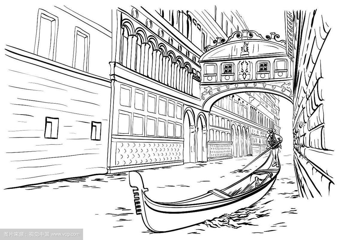 威尼斯人网站设计素描总结（威尼斯素描画）